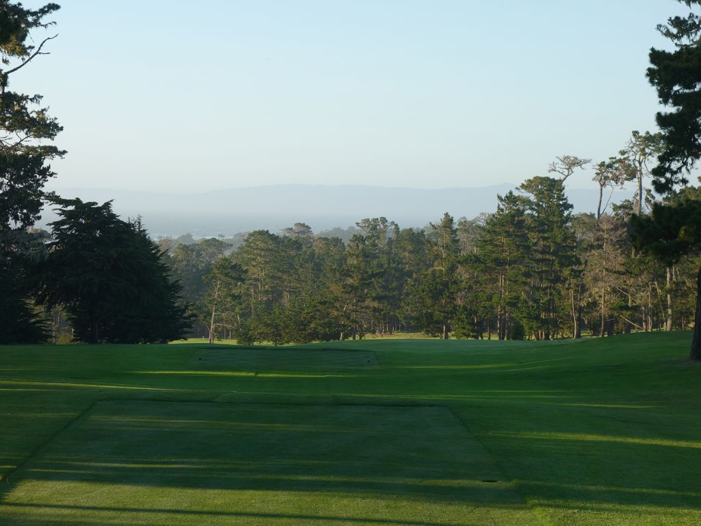 1st Hole at Spyglass Hill Golf Course (595 Yard Par 5)